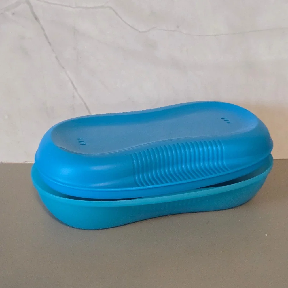 Tupperware Microwave Breakfast Maker‎ Eggs Omelets Etc. Blue #6996